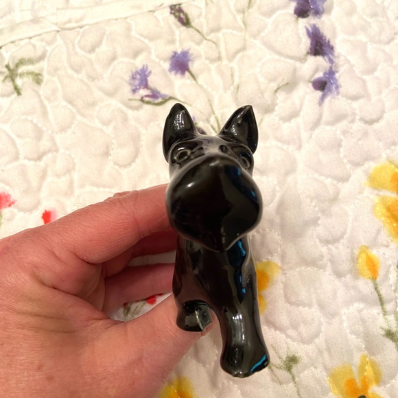 Vintage Scotty Dog Black Porcelain Ceramic Figurine Adorable 4” 🐾 - Picture 6 of 10